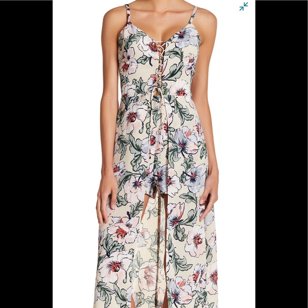 Ali & Jay Hollywood sign floral romper size m